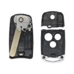 3 Buttons Replacement Flip Remote Key Shell Cover with HON66 Blade For Honda Accord
