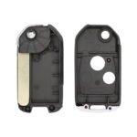 2 Button Replacement Flip Remote Key Shell Cover with HON66 Blade For Honda Accord
