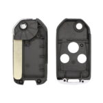 3 Button Replacement Flip Remote Key Shell Cover with HON66 Blade For Honda Accord