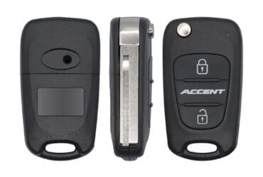 2011-2013 Hyundai Accent Flip Key Remote Shell Cover Case 2 Button HYN17 Blade For 95430-1R110
