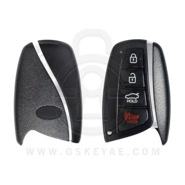2015-2017 Hyundai Azera Santa Fe Smart Remote Key Shell Cover 4 Buttons