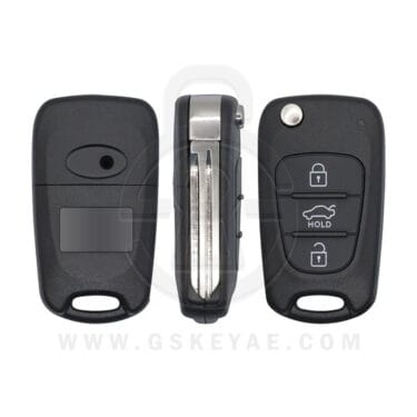 2012-2013 Hyundai Elantra Flip Remote Key Shell Cover Case 3 Button Sedan Type HYN14R OKA-186T