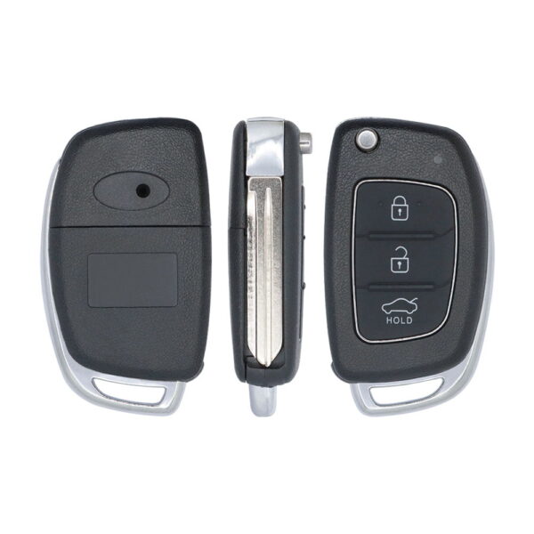 2013-2016 Hyundai Elantra Flip Remote Key Shell Cover Case 3 Button HYN14 Uncut Blade