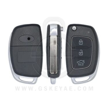 2013-2016 Hyundai Santa Fe KIA Sorento Flip Remote Key Shell 3 Buttons HYN17R Blade