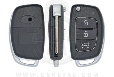 2016-2019 Hyundai Sonata Tucson Flip Remote Key Shell 3 Button TOY48 Key Blank Blade
