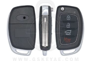 2016-2019 Hyundai Tucson Flip Remote Key Shell Cover Case 4 Buttons TOY48 Blade TQ8-RKE-4F25