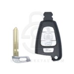 Hyundai Veracruz Smart Remote Key Shell Case Cover 4 Button HY15 Uncut Blade