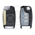 3 Button Replacement Flip Remote Key Shell Cover Case with HU134 Blade For KIA Cerato Picanto