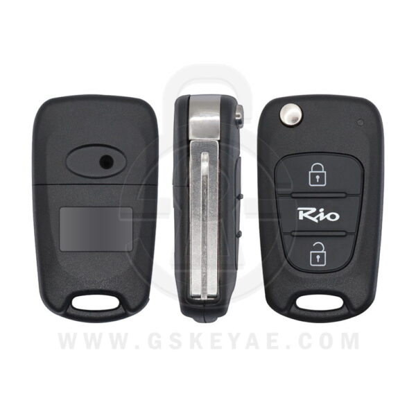 2010-2013 KIA Rio Flip Remote Key Shell Cover Case 2 Buttons with TOY48 For 95430-1G760 Aftermarket