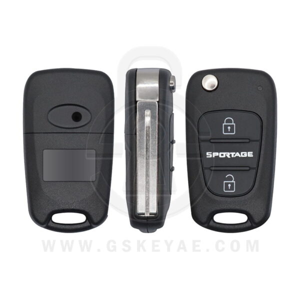 2010-2011 KIA Sportage Flip Remote Key Shell Case Cover 2 Button TOY48 Blade For 95430-1F610