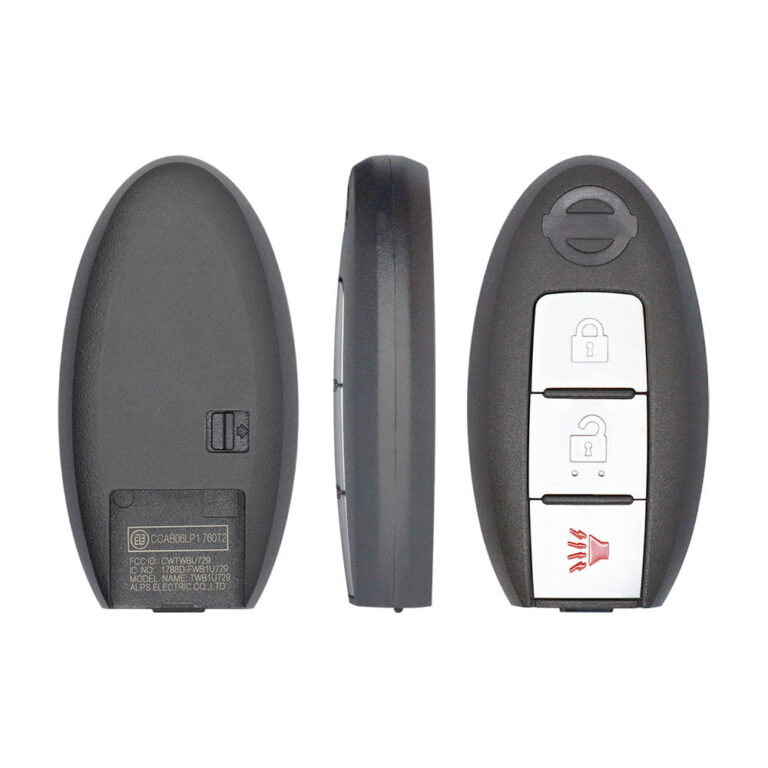2013-2018 Nissan Pathfinder Smart Remote Key Shell Cover 3 Buttons Left Battery Type