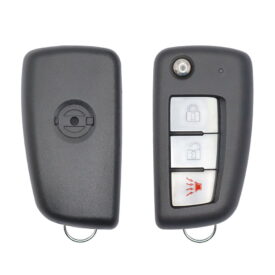 2014-2019 Nissan Rogue Flip Remote Key Shell Cover Case 3 Buttons NSN14 Key Blank Blade