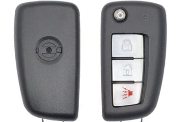 2014-2019 Nissan Rogue Flip Remote Key Shell Cover Case 3 Buttons NSN14 Key Blank Blade
