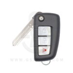 Nissan Rogue Flip Remote Key Shell Cover Case 3 Buttons NSN14 Blade
