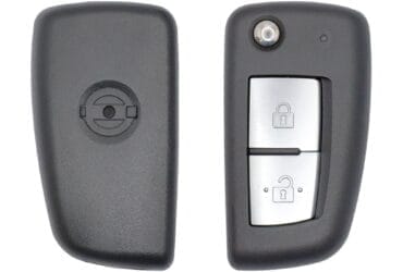 2014-2019 Nissan Rogue Flip Remote Key Shell Cover Case 2 Button NSN14 Key Blank Blade