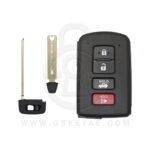 2012-2020 Toyota Avalon Camry Corolla Smart Key Remote Shell Cover 4 Button TOY51 USA Market (2)