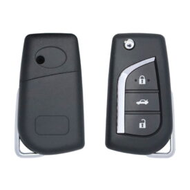 2013-2019 Toyota Corolla Auris Verso Flip Remote Key Shell Cover 3 Buttons with TOY48 Blade Aftermarket