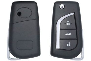 2013-2019 Toyota Corolla Auris Verso Flip Remote Key Shell Cover 3 Buttons with TOY48 Blade Aftermarket