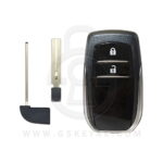 2015-2022 Toyota Land Cruiser Hilux Fortuner Smart Key Remote Shell Cover 2 Button TOY48 (2)