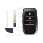 2015-2022 Toyota Land Cruiser Hilux Fortuner Smart Key Remote Shell Cover 3 Button TOY48 (2)