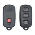1996-2008 Toyota Lexus Keyless Entry Remote Shell Cover 4 Button With Battery Holder