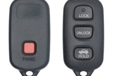 1996-2008 Toyota Lexus Keyless Entry Remote Shell Cover 4 Button With Battery Holder