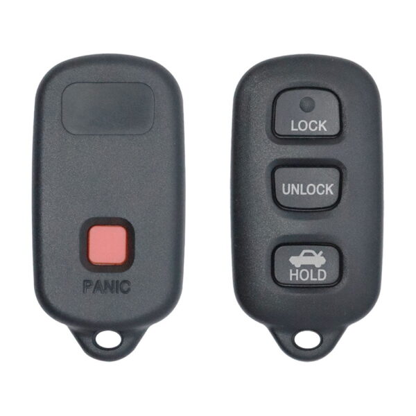 1996-2008 Toyota Lexus Keyless Entry Remote Shell Cover 4 Button With Battery Holder