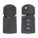 2005-2016 Mazda Flip Remote Key Shell Cover 3-Button With Battery Holder Wide (1)