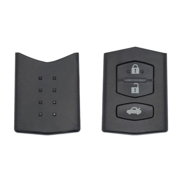 2005-2016 Mazda Flip Remote Key Shell 3 Button With Battery Holder Narrow (1)
