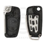 Replacement Flip Remote Key Shell Cover 3 Buttons HU66 For Audi