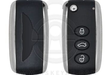 2005-2015 Bentley Continental GT Flying Spur Flip Remote Key Shell Cover 3 Button HU66 KR55WK45032