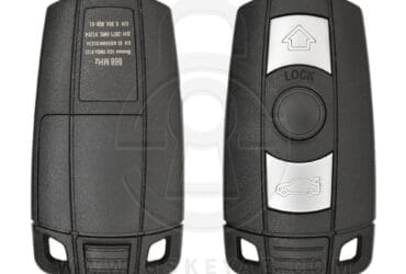 Coque de clé intelligente BMW CAS3 2005-2015 3 boutons avec support de pile