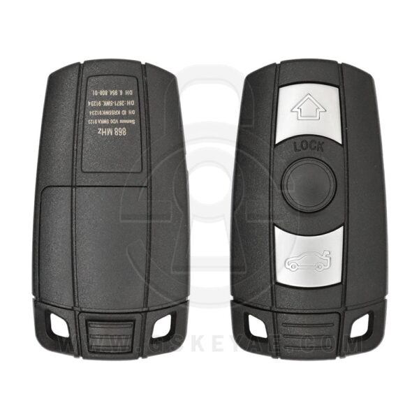 2005-2015 BMW CAS3 Smart Remote Key Shell 3 Buttons HU92 With Battery Holder KR55WK49123