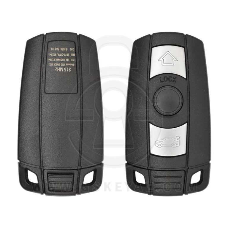 2005-2015 BMW CAS3 Smart Remote Key Shell 3 Buttons HU92 Key Blank Blade KR55WK49127
