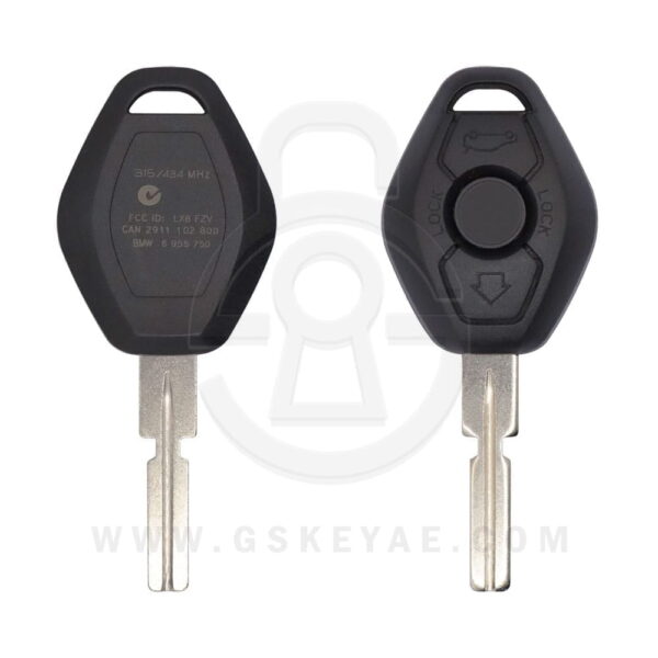 1995-2003 BMW Diamond Head Remote Key Shell Case Cover 3 Buttons HU58 Key Blank Blade