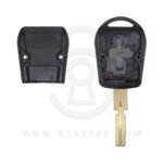 2 Buttons Replacement Remote Head Key Shell Cover with HU58 Uncut Blade For BMW