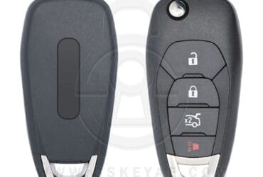 2016-2019 Chevrolet Cruze Flip Remote Key Shell Cover 4 Buttons HU100 Key Blank Uncut Blade