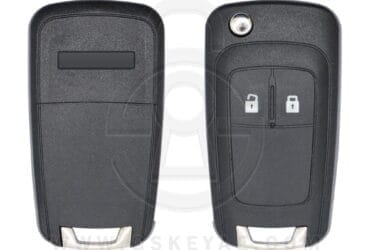 2010- 2017 Chevrolet Flip Remote Key Shell Cover 2 Buttons HU100 Key Blank Uncut Blade