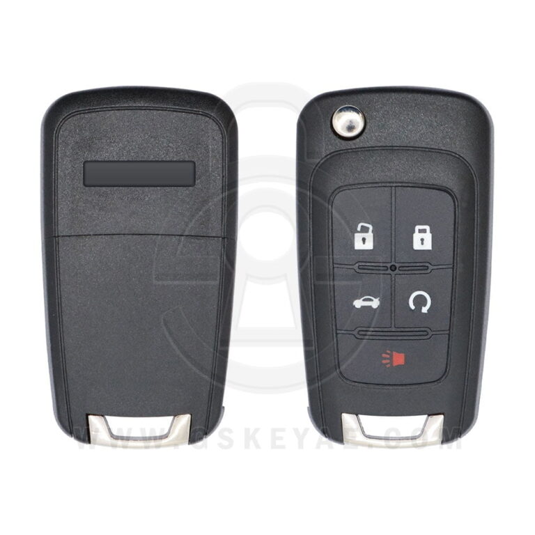 2010-2019 Chevrolet GMC Buick Flip Remote Key Shell Cover 5 Buttons HU100 Key Blank Blade