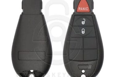 Coque de clé télécommande Fobik 3 boutons pour Chrysler Dodge Jeep VW 2008-2019