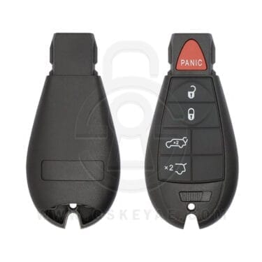 2008-2019 Chrysler Dodge Jeep VW Fobik Remote Key Shell 5 Button Y171 Key Blank Blade
