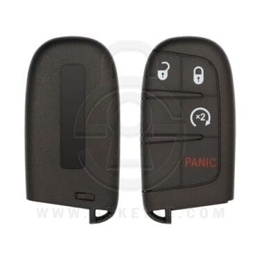 2011-2023 Dodge Chrysler Jeep Smart Remote Key Shell 4 Buttons Y157 Y159 Key Blank Blade