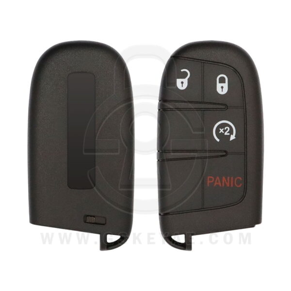 2011-2019 Dodge Chrysler Jeep Smart Remote Key Shell 4 Buttons Y157 Y159 Key Blank Blade