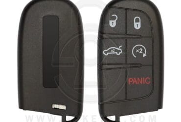 Coque de clé intelligente Dodge Chrysler Jeep 2011-2023 5 boutons avec fonction démarrage
