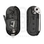 3 Buttons Replacement Flip Remote Key Shell Cover with SIP22 Blade For Fiat 500L Doblo