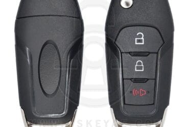 2015-2021 Ford Flip Remote Key Shell Cover 3 Button with HU101 Uncut Blade