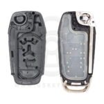 4 Buttons Replacement Flip Remote Key Shell Cover with HU101 Blade For Ford Fusion