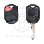 4 Buttons Replacement Remote Head Key Shell Cover with H75 Blade For Ford Lincoln Mazda