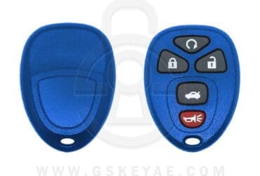GM GMC Chevrolet Cadillac Buick Keyless Entry Remote Replacement Shell Cover Blue 5 Button OUC60270