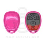 5 Buttons Replacement Keyless Entry Remote Shell Cover Case GMC Chevrolet Cadillac Pink Color